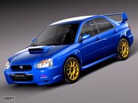 Subaru Impreza STi 2003-20053d model