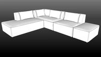 IWC HOME - EMPORIO corner sofa lo-poly