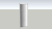 moldura com espelho vertical em branco