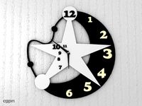 Silent Night Wall Clock3d model