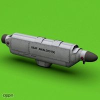 AN/ALQ-131 Self Protection Jammer Pod3d model