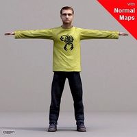 CMan0019-FBX/ Rigged Models for Motionbuilder 7.03d model