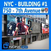 7th Avenue 750 Building3d model