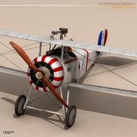 Nieuport 17 Lafayette Escadrille3d model