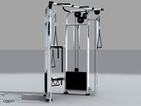 Dual Adjustable Pulley3d model