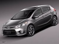 Kia Forte Hatchback 5door 20143d model