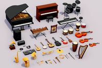 Stylized Musical Instruments Pack