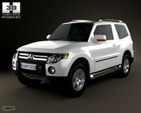Mitsubishi Pajero 3door 20093d model