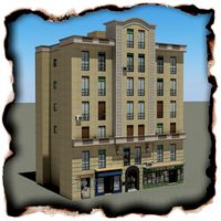 Low Poly Building 1013d model
