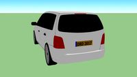 Witte VW Touran Lesauto
