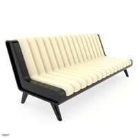 Modern Armless Sofa3d model