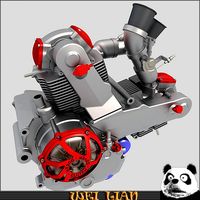 Ducati motorcycle engine3d model