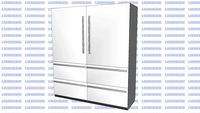 Refrigerador de embutir com portas para revestir SBS 40H1