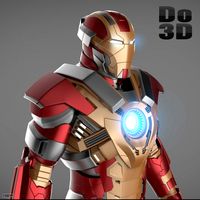 Iron Man 3 Suit - Mark 17 Armor Heartbreaker3d model