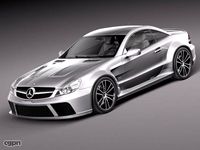 Mercedes SL65 AMG Black 20103d model