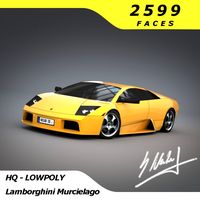 Lamborghini Murcielago HQ LowPoly3d model