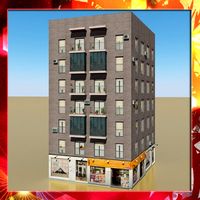 Low Poly Building 223d model
