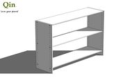 Qin Q2 Bamboo Shelf - Basic 1210 - Stained Light White Color