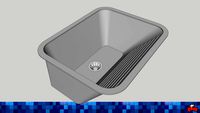 Tanque para Lavar Roupas Tramontina - Tanque de Encaixe 27L - 500x400x230