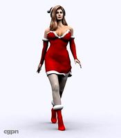 Santa Girl3d model