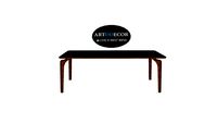Mesa de Jantar com detalhe em bronze
