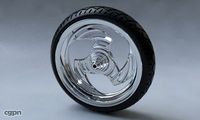 Custom Chopper Wheel3d model
