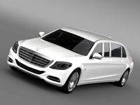 Mercedes Maybach Pullman 20163d model