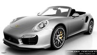 Porsche 911 Turbo S Cabriolet 2014 + Interior3d model