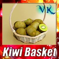 Fruit basket 06 + Kiwi3d model