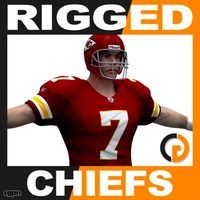 NFL Player Kansas City Chiefs Rigged3d model