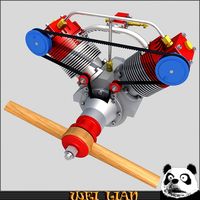 Radial engine 23d model