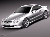 Mercedes-Benz SL 2003-20073d model