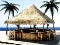 Beach bar #33d model