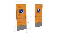 Porta PNE 80cm - Norma 9050 - Deficiente