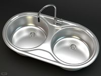 Kitchen sink DR 80 2B3d model