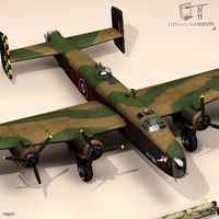 Handley page halifax MK3 RAF3d model