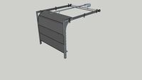 Porte de garage sectionnable dynamique grise
