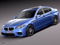 BMW M5 F10 20143d model