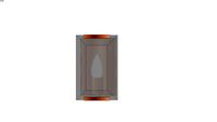 Arandela de Cristal Bronze - CH0004-B