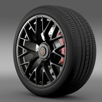 Porsche GTS 2015 wheel3d model