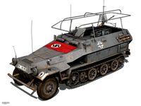 SD.KFZ 251/3 IV Ausf.A - Radio and Command Vehilce3d model