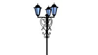 Ковано-сварной уличный фонарь II (Streetlights lamps, lamppost)