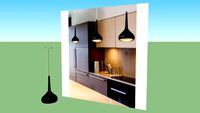Lámpara Colgante Aluminio Negro (cocina) - VRAY