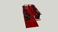 SBS Data Cable Rack (Loaded)