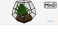 Terrário prisma bola