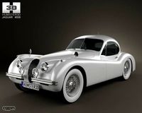 Jaguar XK120 coupe 19533d model
