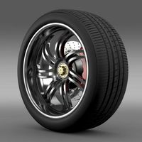 Pagani Huayra wheel3d model