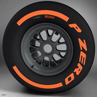 F1 tyre hard rear3d model