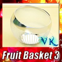 Empty fruit basket 033d model
