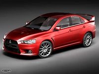 Mitsubishi Lancer Evo X3d model